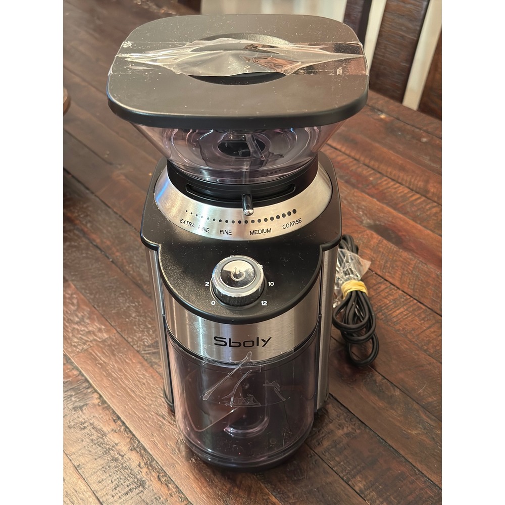Sboly Conical Burr Coffee Grinder Stainless Steel Electric 19 Settings SYCG-801